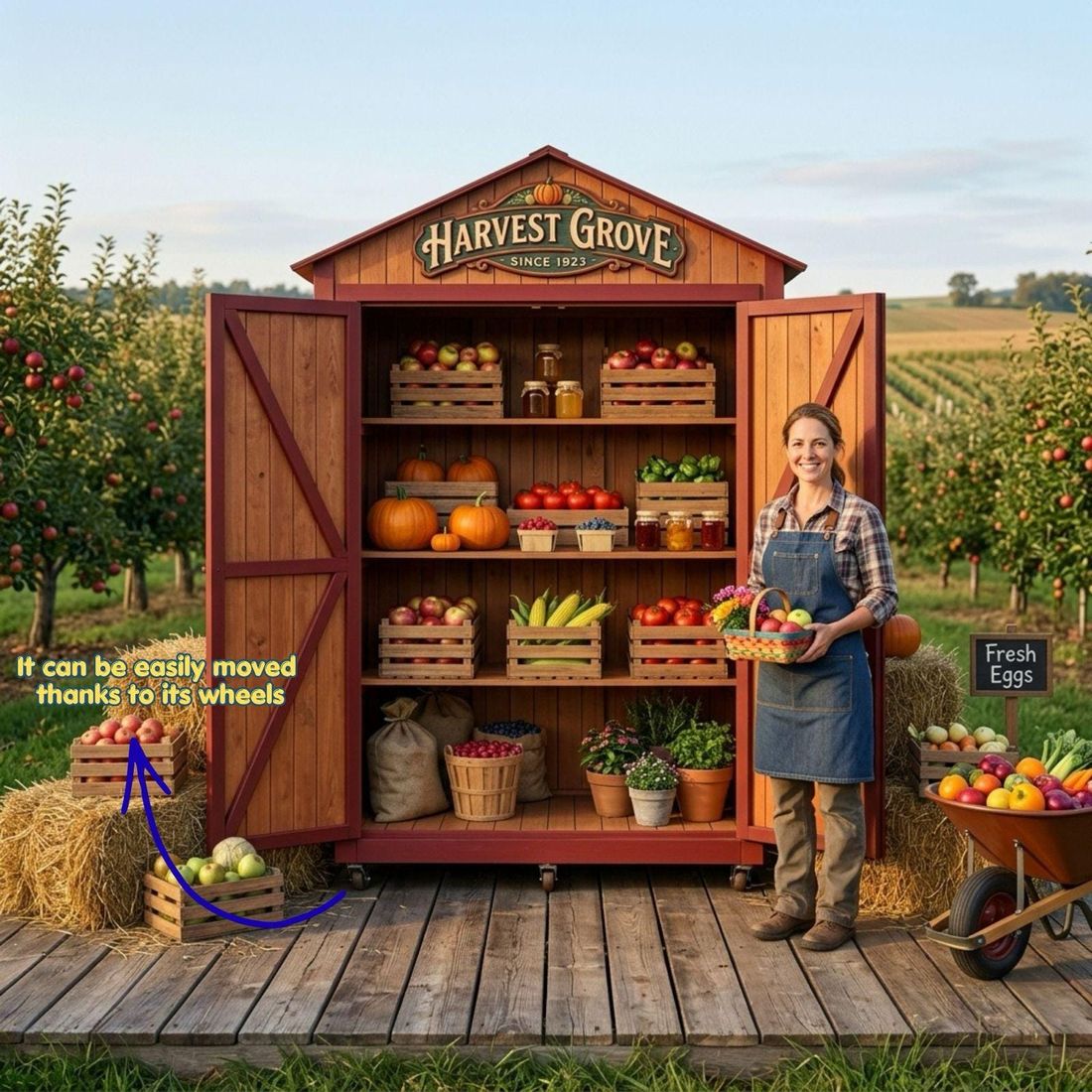 Enclosed DIY Farmstand Plans PDF