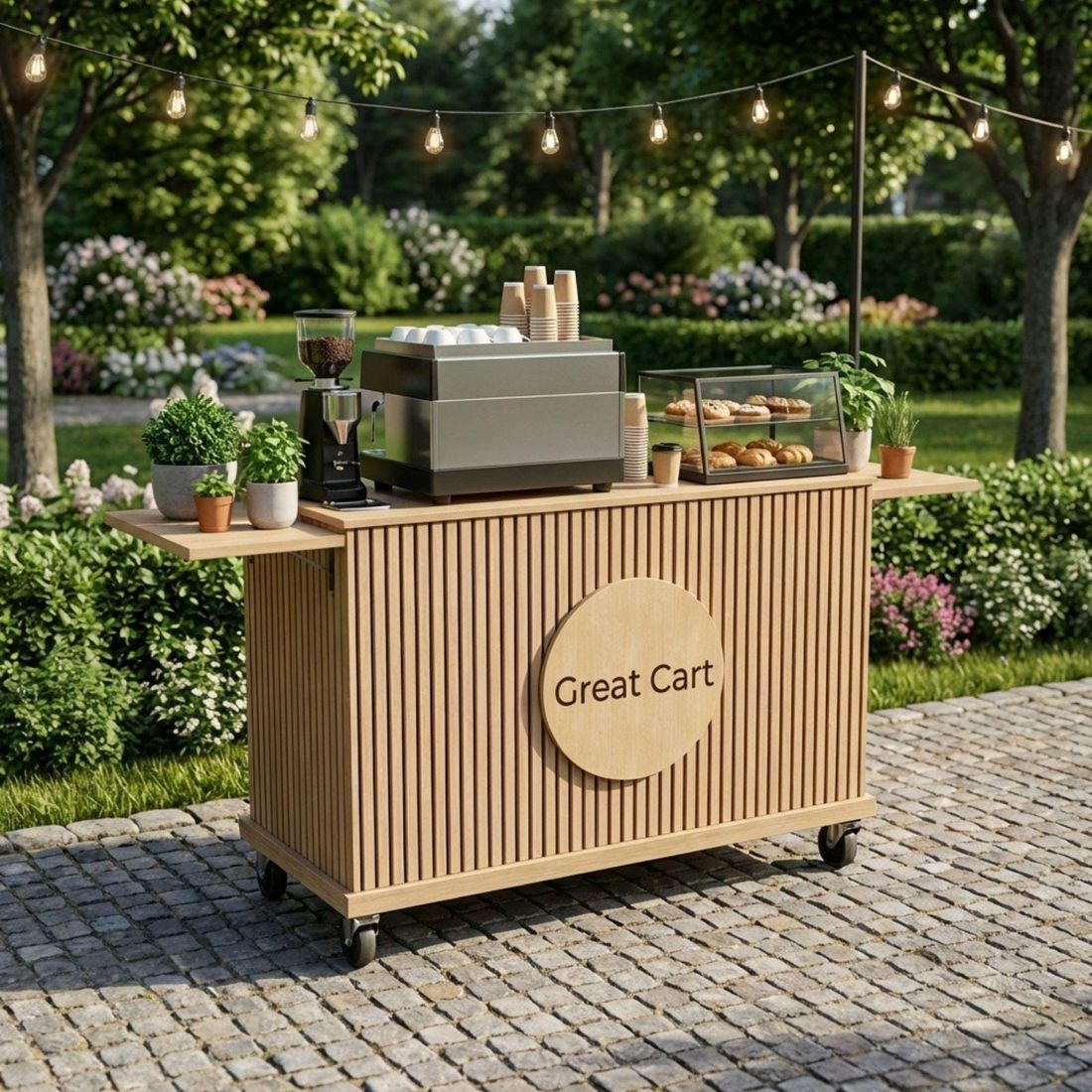 DIY Collapsible Coffee Cart Blueprint Plans PDF
