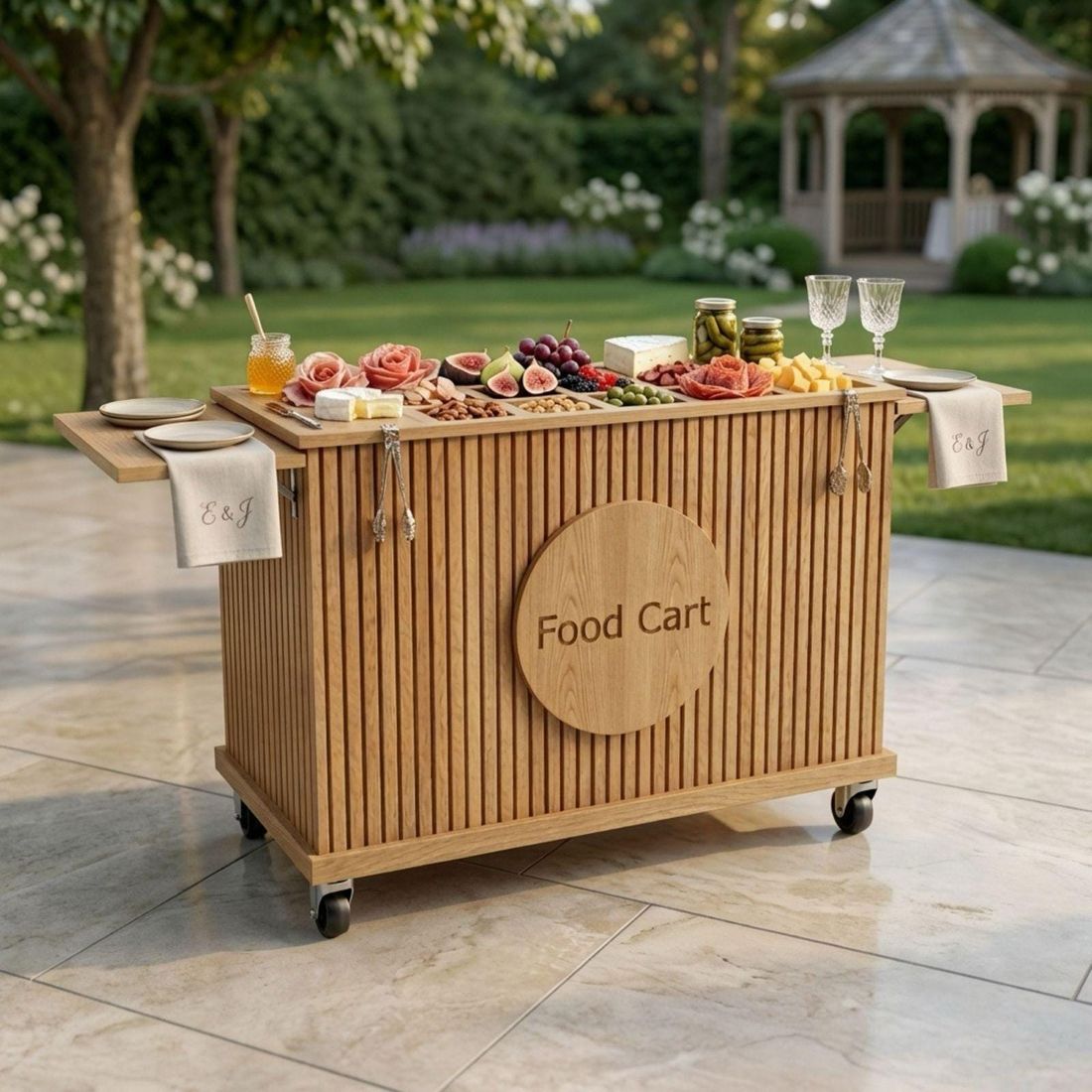 Collapsible Charcuterie Cart DIY Plans PDF